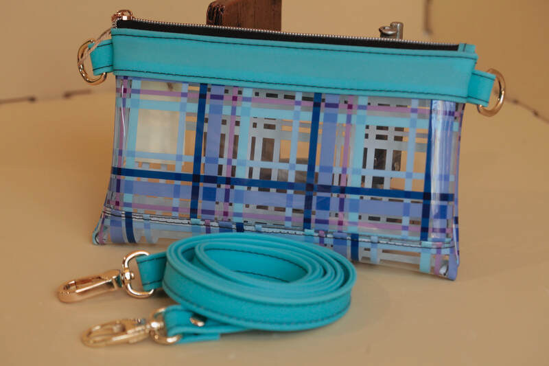 RTS Stadium Bag - Blue crosshatch