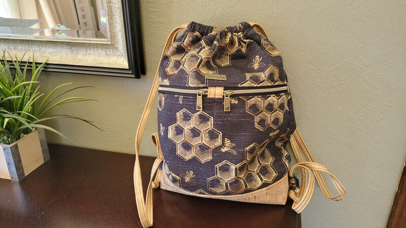 Begonia Drawstring Backpack