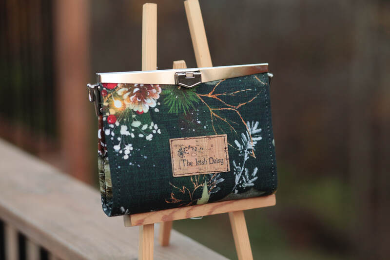RTS Ashley Clutch - Christmas Floral