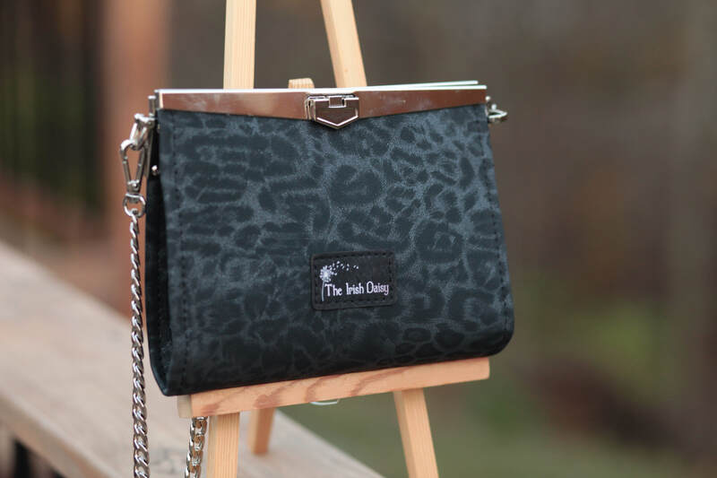 RTS Ashley Clutch - Black Leopard